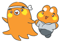 歩くたこしとたくま